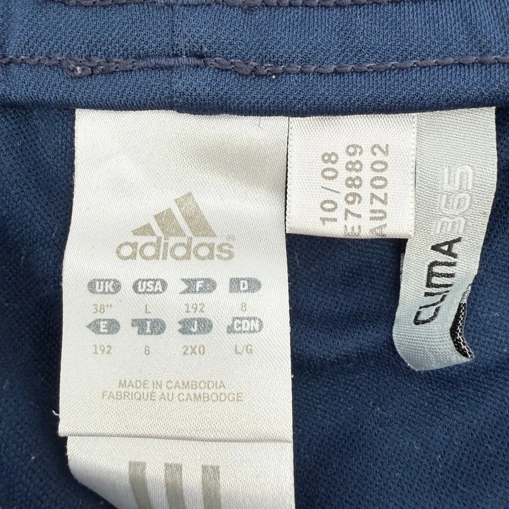 Adidas Track Pants Mens XL LA Galaxy Soccer Navy Blue Yellow Athletic Joggers